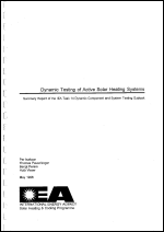 Dynamic Testing of Active Solar Heating Systems Summary